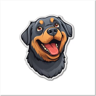 Adorable Rottie - Cute Rottweiler Artwork Posters and Art